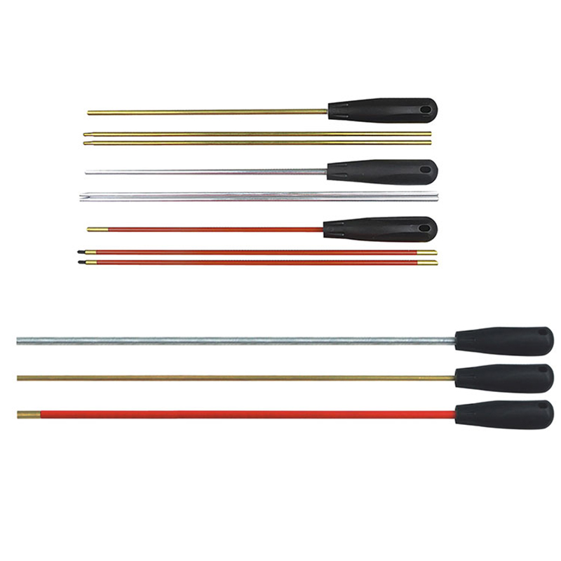 3섹션 GUN 청소 막대 플라스틱 손잡이