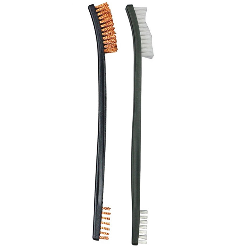 더블 엔드 유틸리티 건 청소 핸드 브러시 황동 와이어